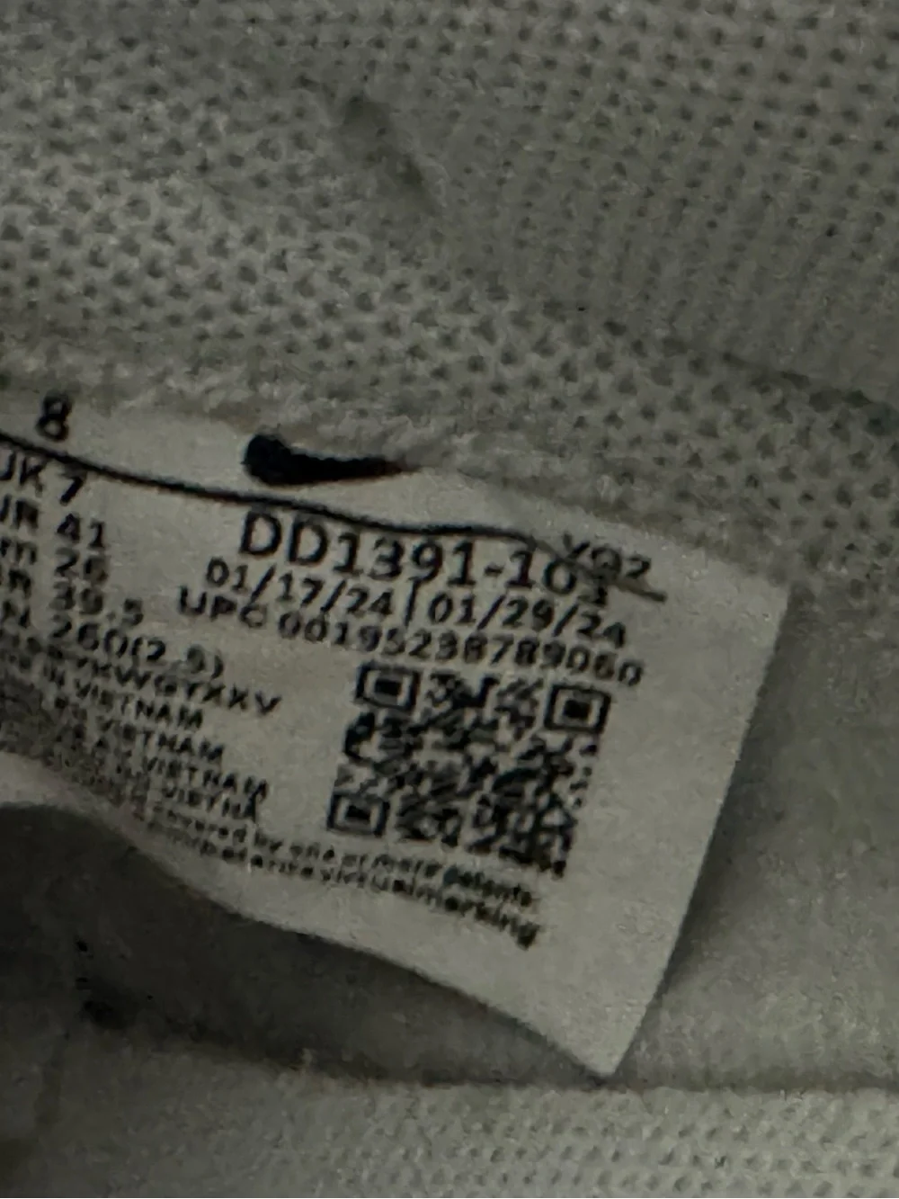 Nike dunk low Grey Fog size 8 men